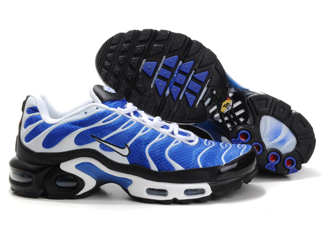 New Men'S Nike Air Max Tn White/Black/ Blue